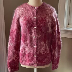 Talbots Pink Handknit Cardigan
